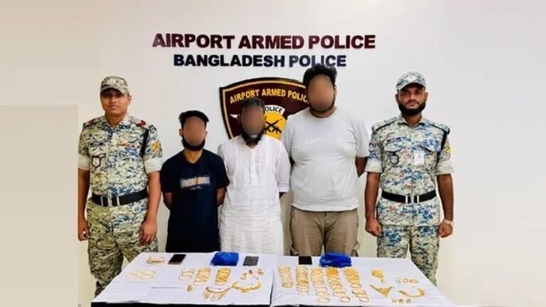 বিমানবন্দরে পুলিশের চোখ ফাঁকি দিতে গিয়ে ধরা, মিললো কোটি টাকার সোনা
