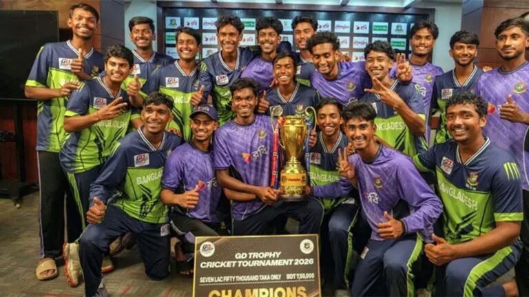 বৃষ্টিতে ভেসে গেলো ফাইনাল, শিরোপা জিতলো অনূর্ধ্ব-১৯ দল
