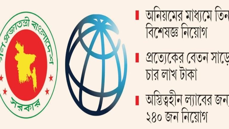 নগর জনস্বাস্থ্য সুরক্ষা প্রকল্পে ‘বিশেষজ্ঞ’ সাবেক আমলারা