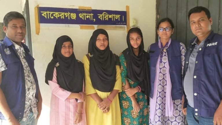 বাকেরগঞ্জের নিখোঁজ তিন ছাত্রী শ্যামপুর থেকে উদ্ধার